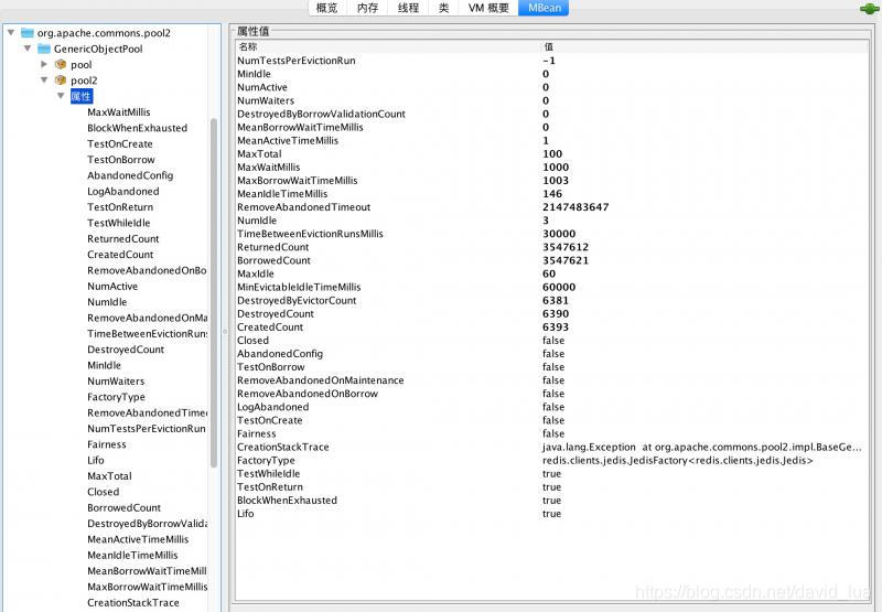 JMX工具查看属性