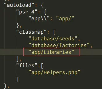 修改 composer.json