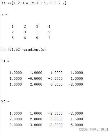 matlab中gradient（）函数的用法_matlab gradient-CSDN博客