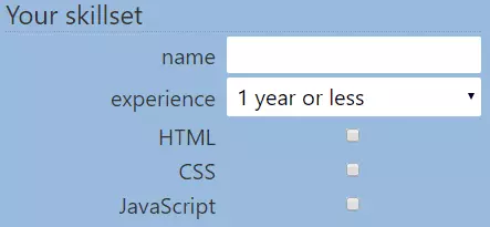 Initial label and field styles