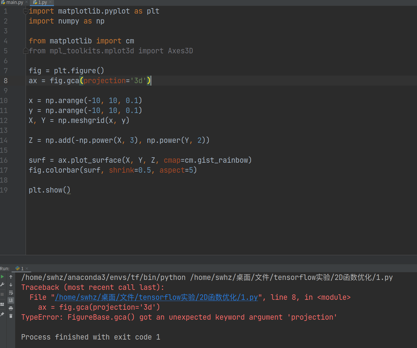 Ax fig gca projection 3d python gitcode 