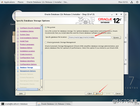 Centos7安装Oracle-12c