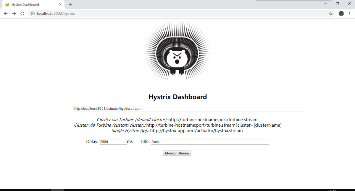 Hystrix Dashboard