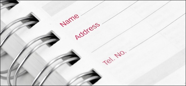 Address Book Close Up