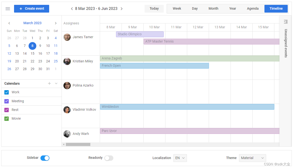 DHTMLX Event Calendar JS Crack-CSDN博客