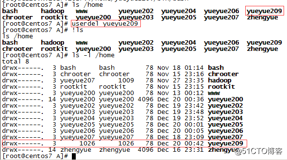 Linux用户和组的命令之userdel