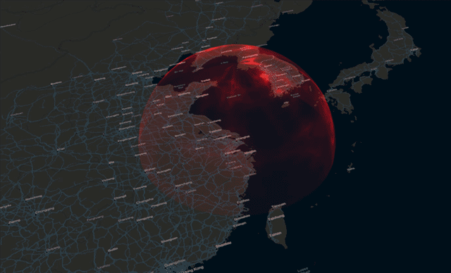 基于three.js 和ArcGIS JS API 防空盾/电屏蔽