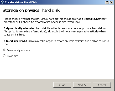 Set Virtual Disk Behavior