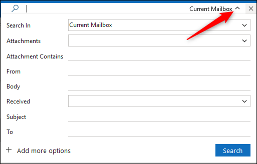 The filter arrow in the Search box. https://i-blog.csdnimg.cn/blog_migrate/34f697ef8038afb3d31a0571a95ac096.png
