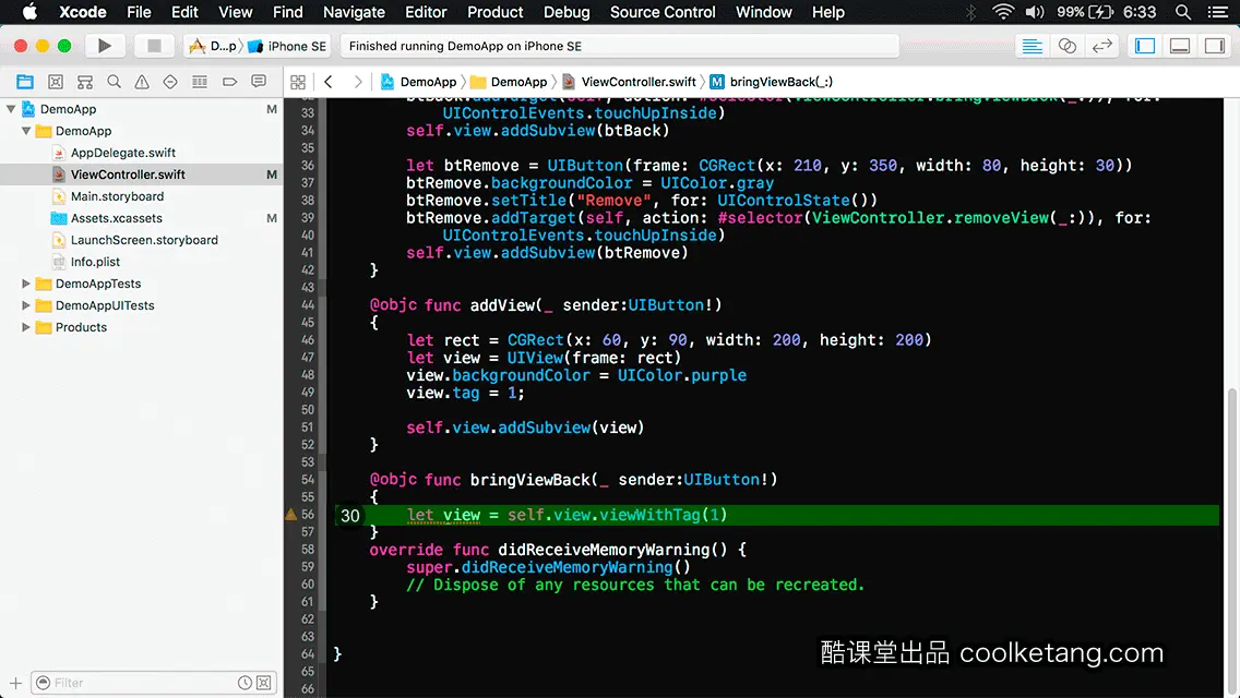互动教程 for Xcode9 & Swift4-酷课堂