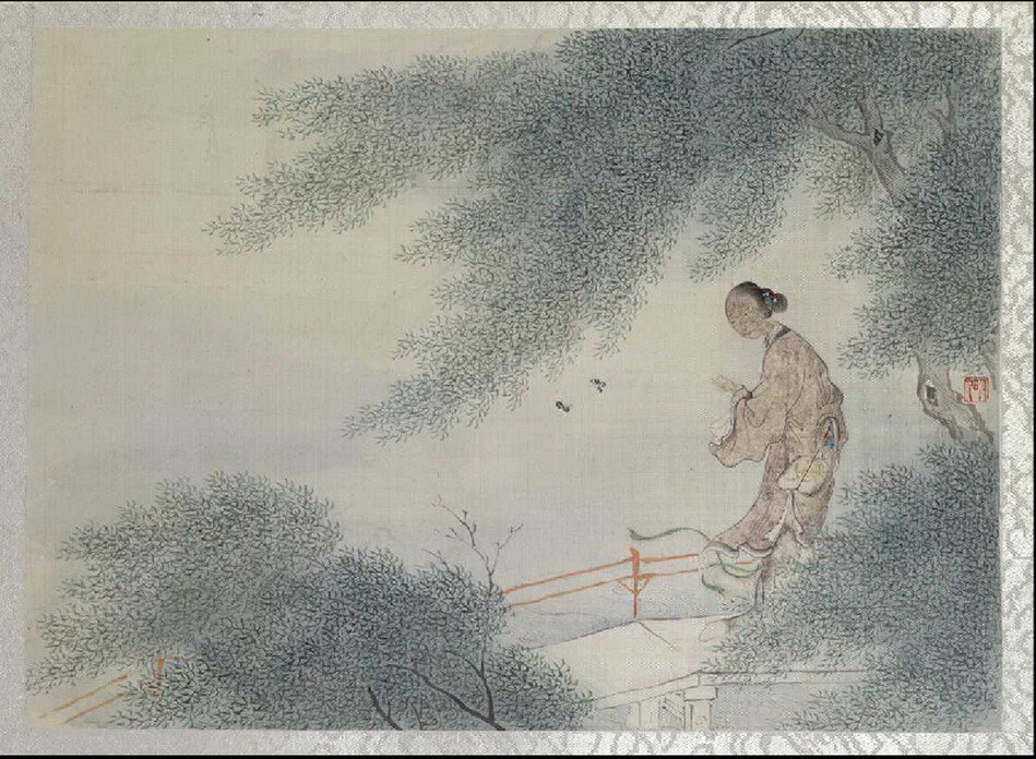 名画356 费丹旭《十二金钗图册》-CSDN博客
