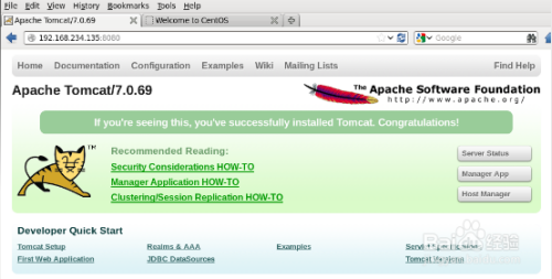 CentOS 6.5 安装配置Tomcat7服务器