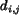 $d_{i,j}$