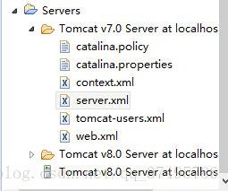 在eclipse中使用tomcat7.0时出现了could not publish server configuration for tomcat v7.0 server at localhost.