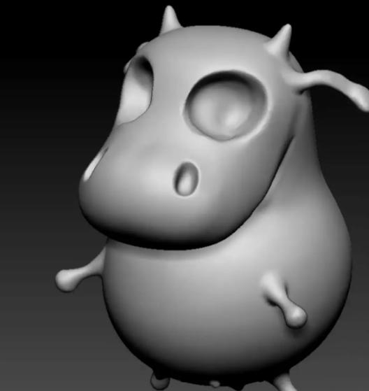 「图文」ZBrush的模型与雕塑制作——“奶牛”教程