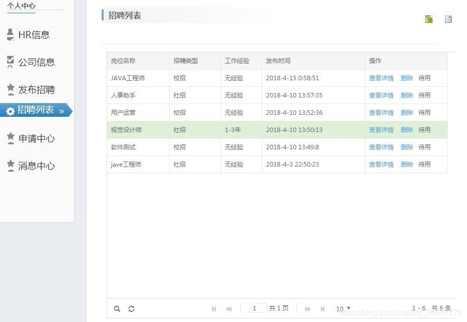 企业招聘系统