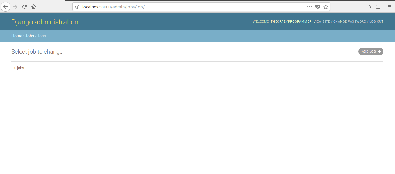 Django Admin Interface 13