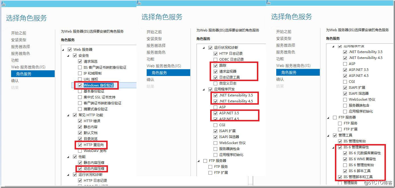SCCM安装所需组件图