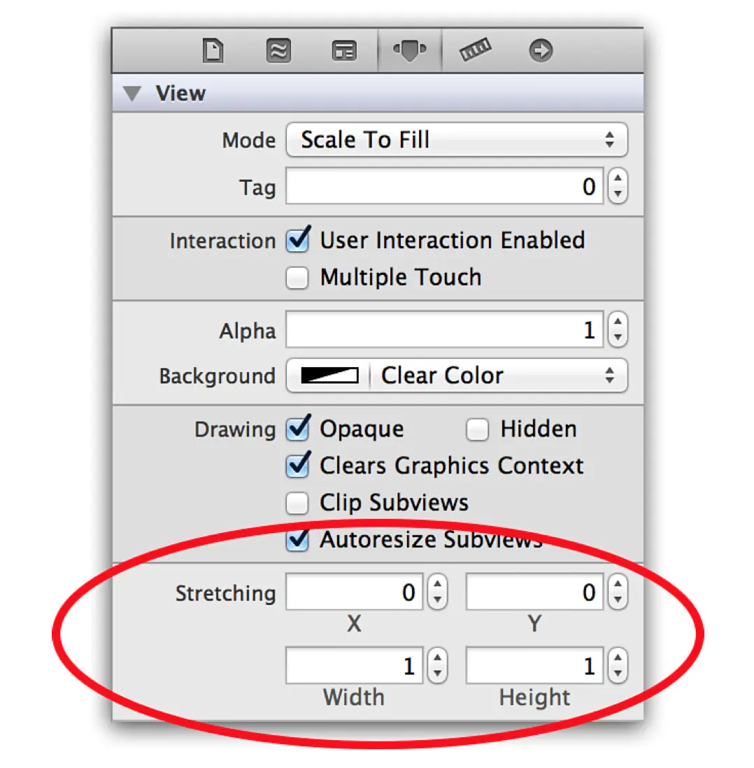 Interface Builder设置contentsCenter属性