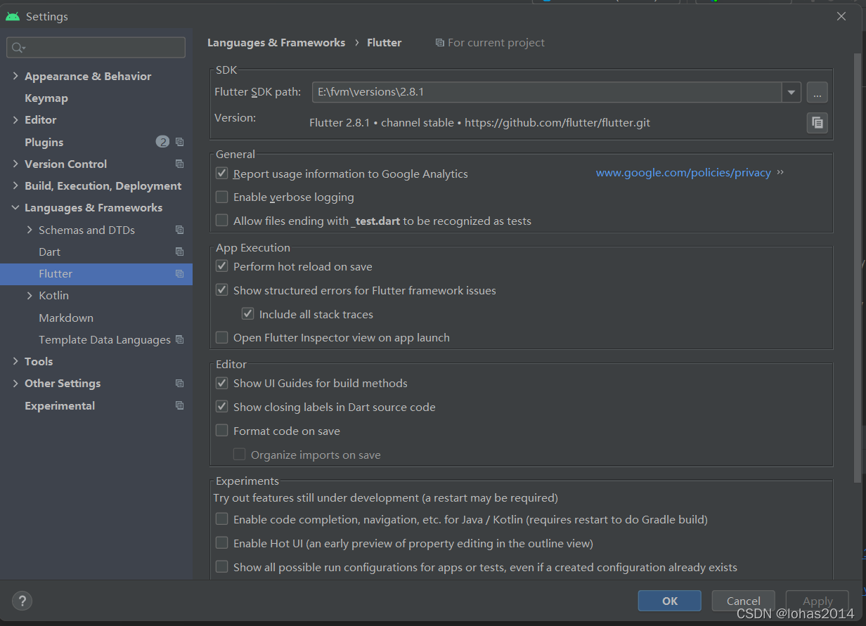 AndroidStudio配置FlutterSDK