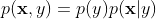 p(\mathbf x,y)= p(y)p(\mathbf x|y)