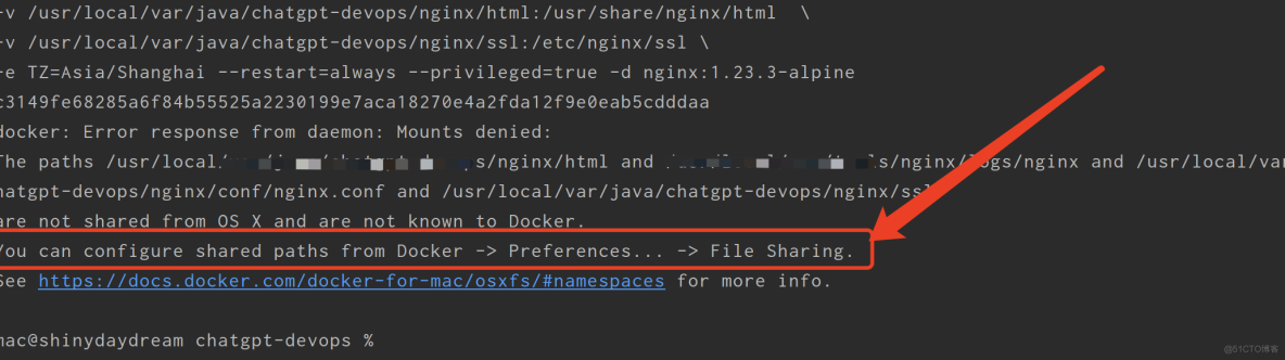 mac中docker部署nginx文件映射文件mount a directory onto a file错误_docker_02