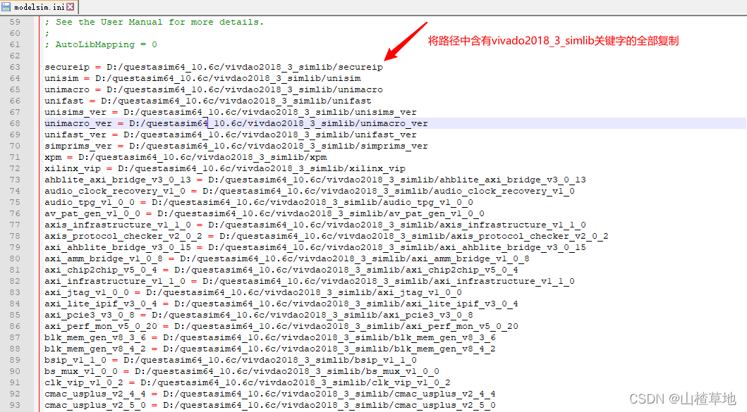 复制仿真库配置信息