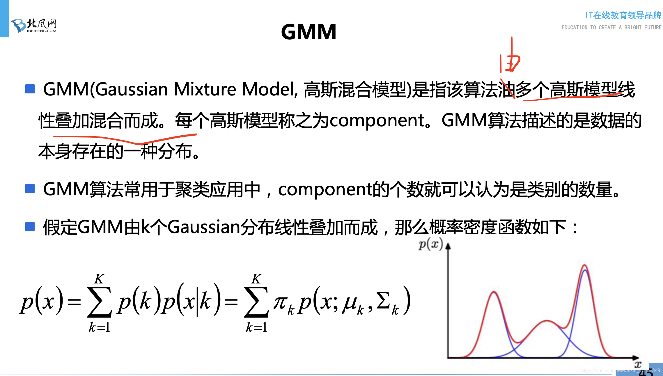 聚类---EM算法思想、GMM（高斯混合模型）_em-gmm聚类-CSDN博客