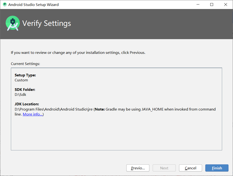 (Note: Gradle may be using JAVA_HOME when invoked from command line ...