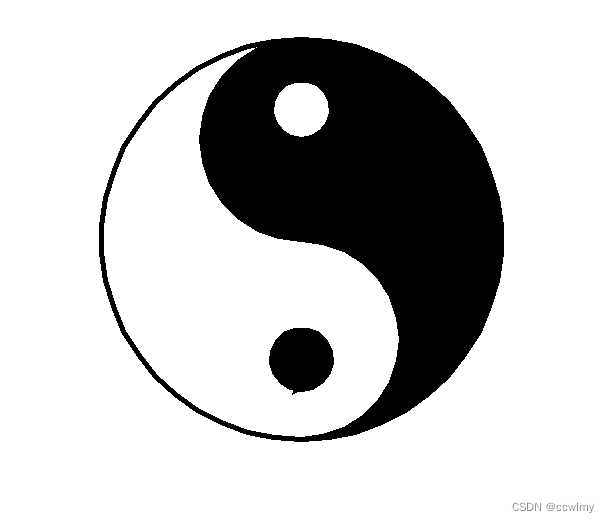 python turtle太极图_海龟绘图太极代码-CSDN博客