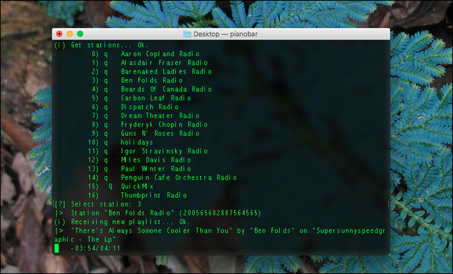 pianobar-terminal-mac