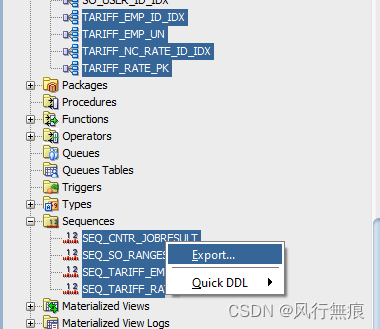 Oracle SQL Developer导出数据库表结构，表数据，索引以及序列号等对象_oracle sql developer 导出表结构 ...