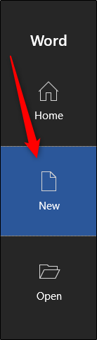 Select New tab to search for templates