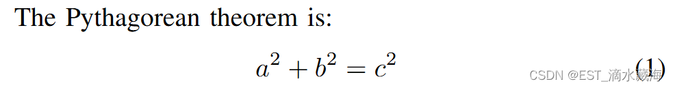代编号的行间公式