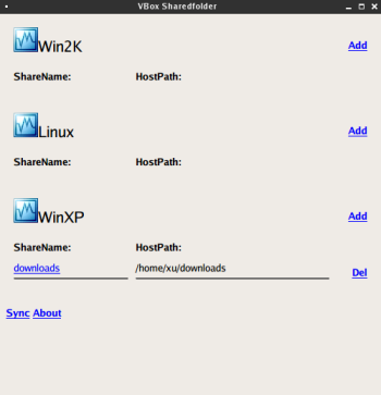 VirtualBox Sharedfolder