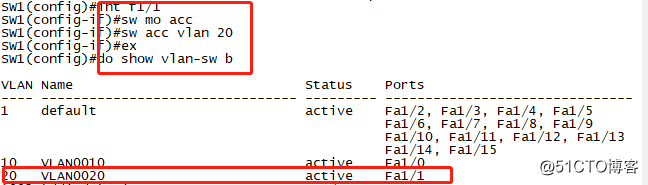 Trunk链路的配置