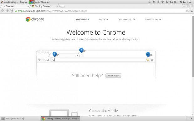 Welcome Google Chrome