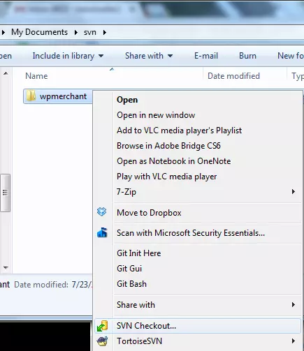 tortoise svn checkout 1