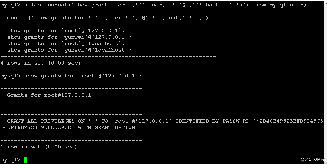 mysql 常用语句