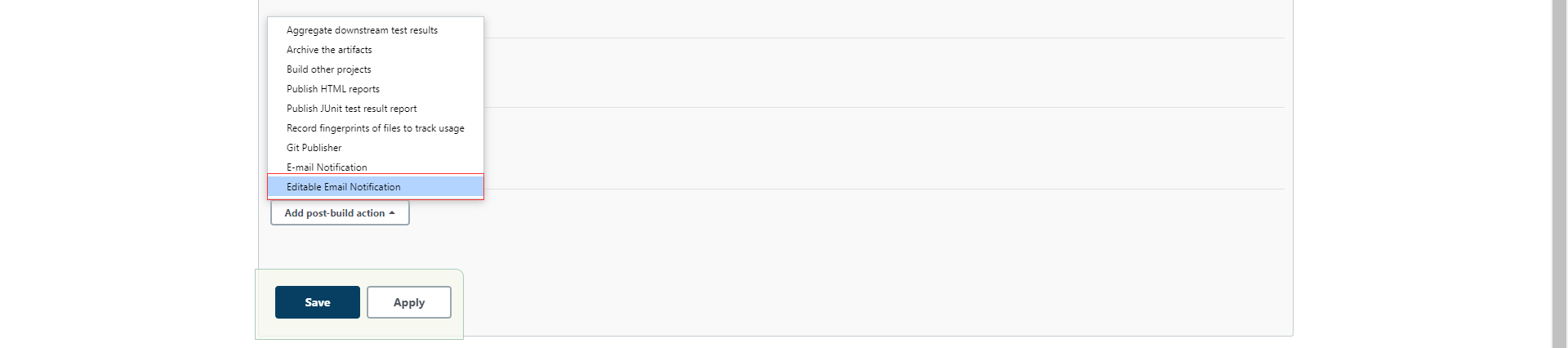Editable Email Notification