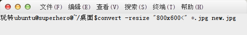 ubuntu14.04批量处理图片命令