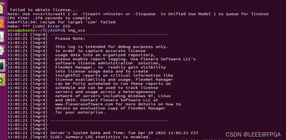 VCS仿真 Failed to obtain license..._vcs failed to obtain license-CSDN博客