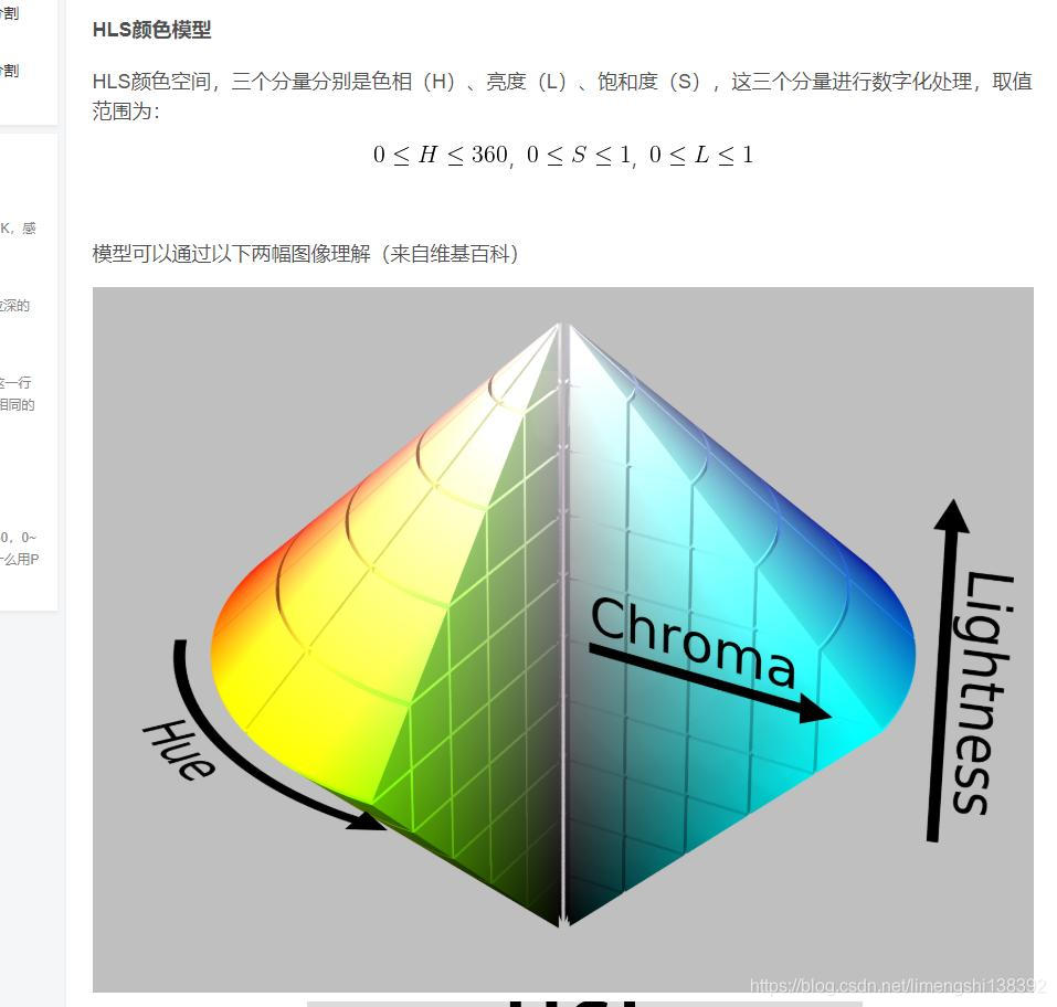 OpenCV： BGR、HSV、HLS、颜色空间、颜色模型、颜色识别、颜色对应数值查询_bgr hls-CSDN博客