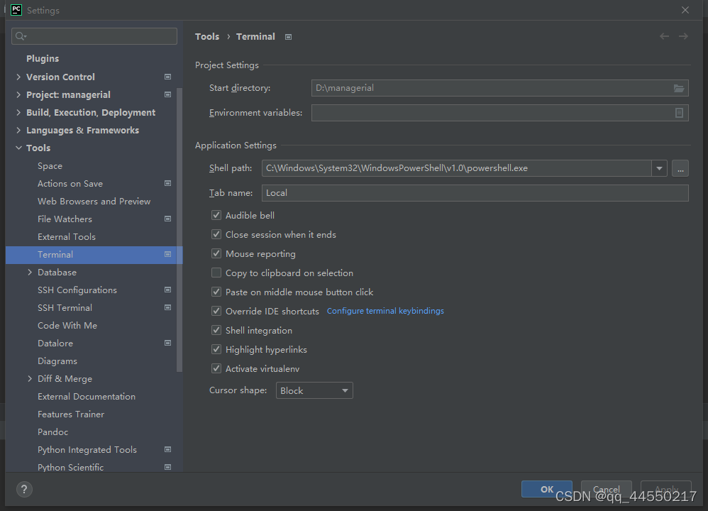 Pycharm cannot open local terminal pycharm php gitcode