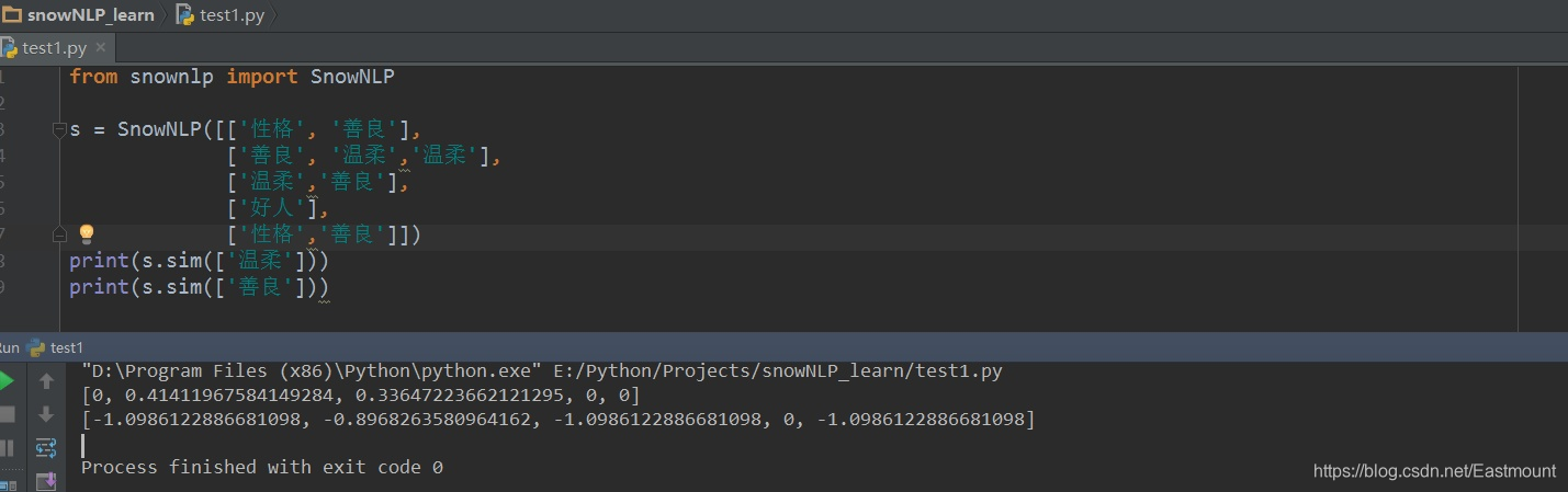NLP之中文自然语言处理工具库:SnowNLP(情感分析/分词/自动摘要)插图3 NLP之中文自然语言处理工具库:SnowNLP(情感分析/分词/自动摘要)