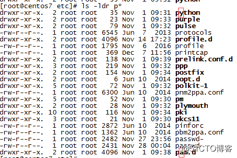 Linux目录管理类命令之ls