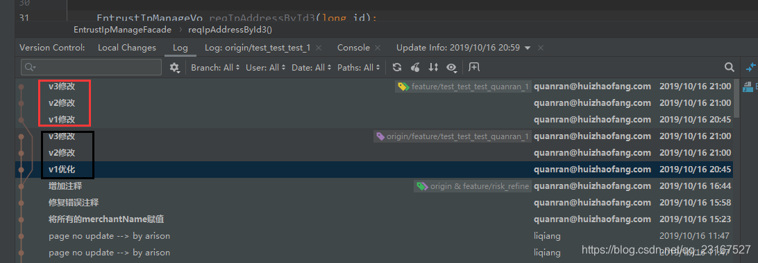 idea中，如何修改已经commit记录的message？如何修改已经push过记录message？_idea edit commit ...