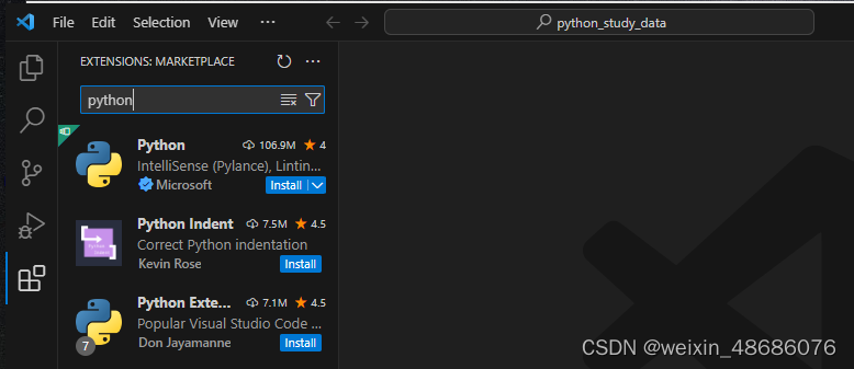 Microsoft Vs Code Python Tool vscode安装以及运行python_vscode如何安装python包-CSDN博客