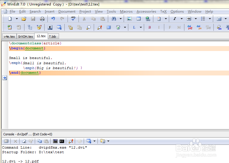 LaTex入门：[4]斜体，粗体