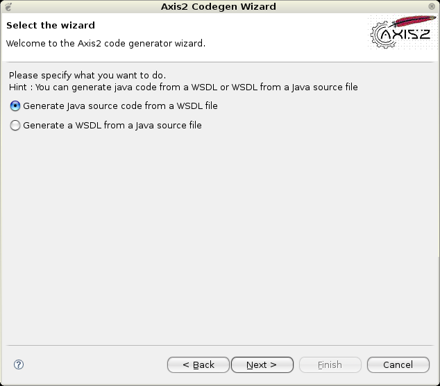 WSDL2Java的-屏幕截图1
